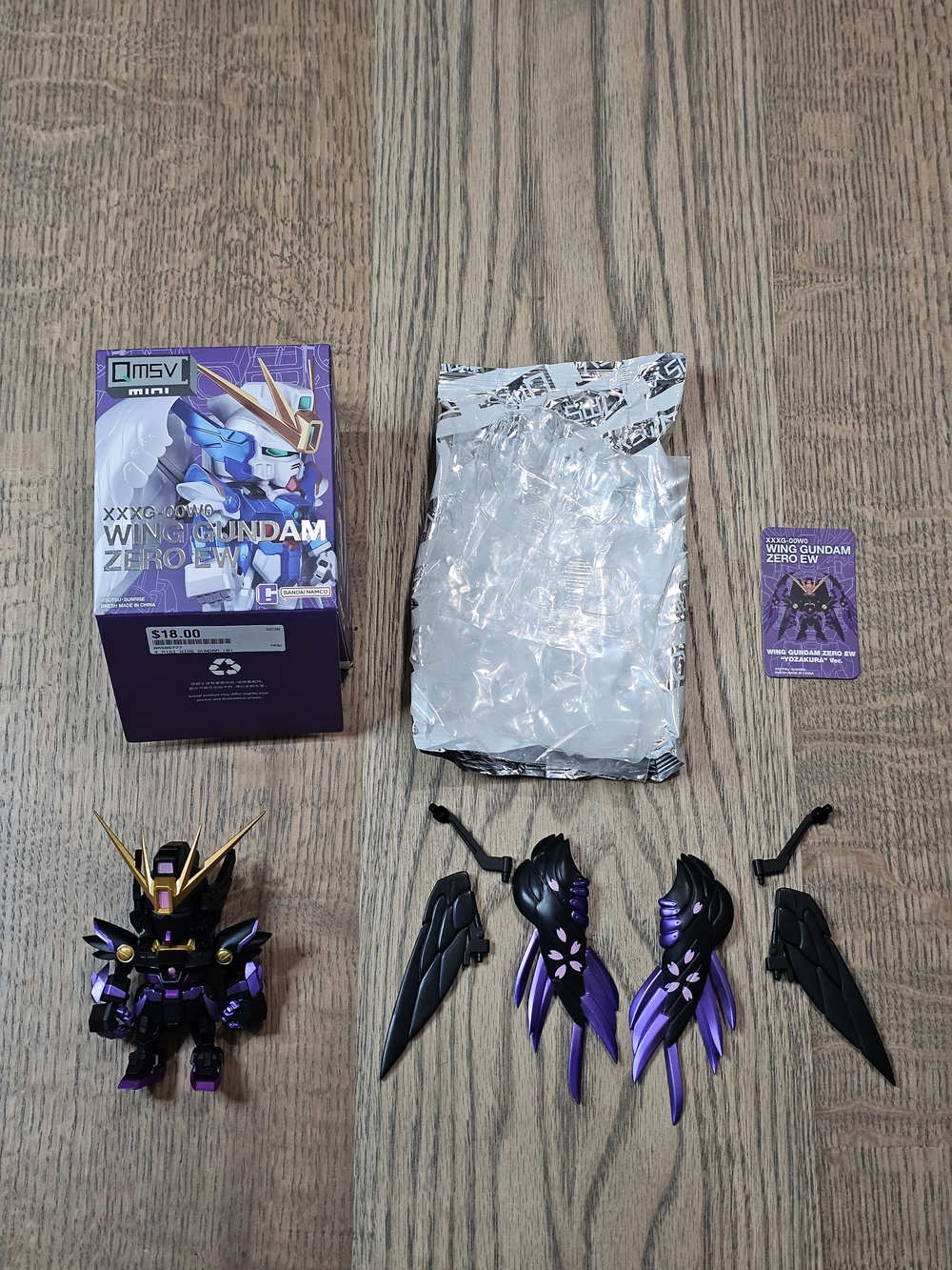 Bandai Namco QMSV Mini Wing Gundam Zero EW Endless Waltz Yozakura Ver Blind Box